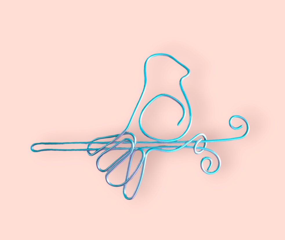 Engarzado: Broche para cabello en forma de ave $3.75 usd