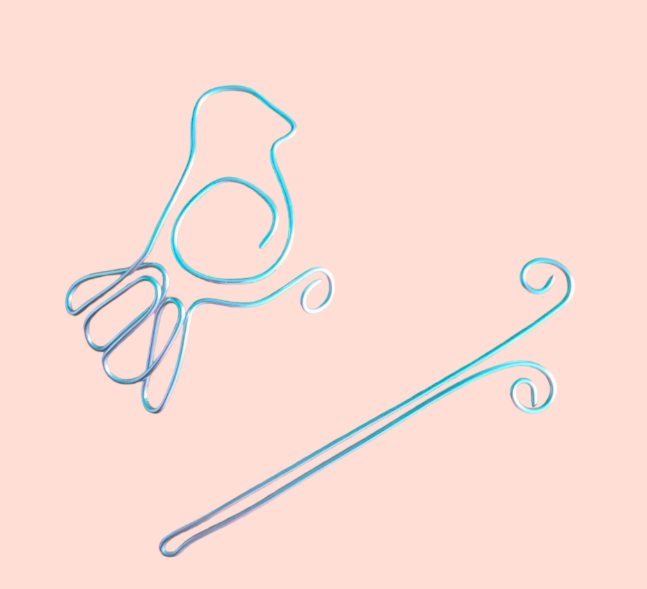 Engarzado: Broche para cabello en forma de ave $3.75 usd