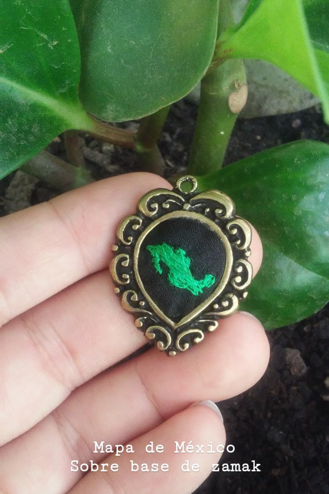 Mapa de México bordado a mano $15 usd