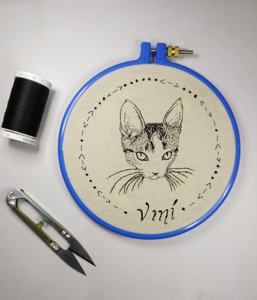 PDF: Plantilla de bordado personalizada de 1 mascota ($15 to $20 usd)