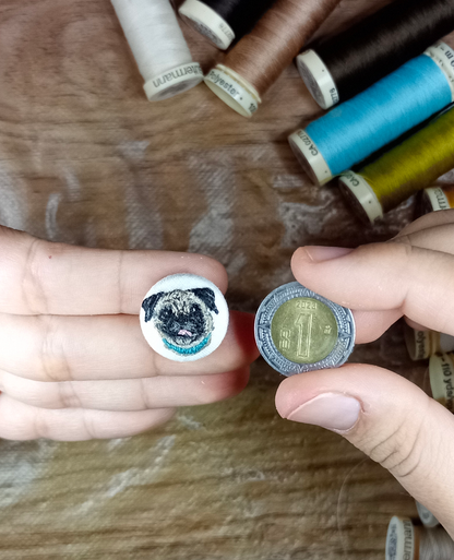 Paquete de 1 a 5 botones forrados (1 mascota por botón)  ($25 to $110usd)